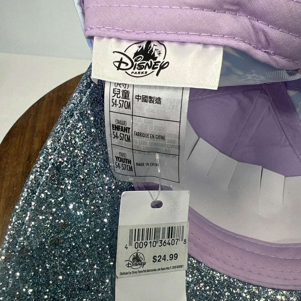 DISNEY Parks  Frozen 2 Youth Baseball Hat Sparkles Character‎ Elsa & Anna. NWT